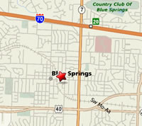 Map to Blue Springs Municipal Court