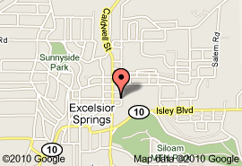 Map to Excelsior Springs Municipal Court