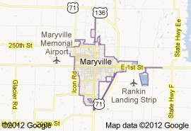 Map to Nodaway County Missouri (Missouri Highway Patrol)
