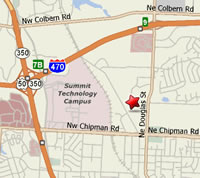 Map to Lee's Summit Municipal Court