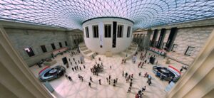 Picture of the inside of the British Museum.